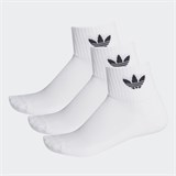 Adidas MID-CUT ANKLE SOCKS 3P Носки высокие Белый/Черный - фото 266013