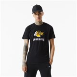 New Era LA LAKERS NBA SPLIT LOGO Футболка баскетбольная Черный/Желтый - фото 266564