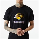 New Era LA LAKERS NBA SPLIT LOGO Футболка баскетбольная Черный/Желтый - фото 266566