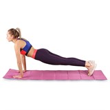 Indigo SM-042 Коврик гимнастический Фиолетовый/Розовый - фото 266659