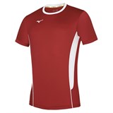 Mizuno AUTHENTIC HIGH-KYU TEE HIQ Футболка волейбольная Красный/Белый - фото 267167