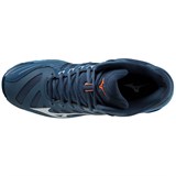 Mizuno WAVE VOLTAGE MID Кроссовки волейбольные Темно-синий/Голубой - фото 267415