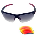 Exenza STRIKE Очки солнцезащитные Черный/Красный - фото 267457