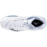 Mizuno WAVE VOLTAGE MID Кроссовки волейбольные Белый/Голубой - фото 267535