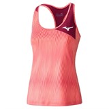 Mizuno AMPLIFY TANK (W) Майка беговая женская Коралловый/Бордовый - фото 268475