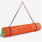 Starfit FM-201 TPE 183X61X0,4 СМ Коврик для йоги и фитнеса Оранжевый/Зеленый - фото 268478