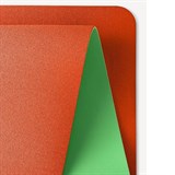 Starfit FM-201 TPE 183X61X0,4 СМ Коврик для йоги и фитнеса Оранжевый/Зеленый - фото 268480