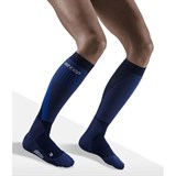 CEP SKI TOURING TALL COMPRESSION SOCKS (W) Компрессионные гольфы с шерстью мериноса для катания на лыжах женские Темно-синий/Синий - фото 268609