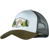 Buff TRUCKER CAP DARRYL WHITE Бейсболка беговая Белый/Зеленый - фото 268614
