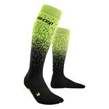 CEP SKI SNOWFALL TALL COMPRESSION SOCKS (W) Компрессионные гольфы для катания на лыжах женские Зеленый/Черный - фото 268801