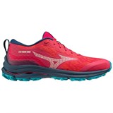 Mizuno WAVE RIDER GTX (W) Кроссовки беговые женские Розовый/Темно-синий - фото 269038