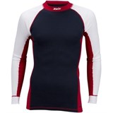 Swix RACEX BODYW HALFZIP Термофутболка с длинным рукавом Темно-синий/Красный/Белый - фото 269332