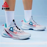 Peak LIGHTNING 9 CAMEL GRAY Кроссовки баскетбольные Серый/Розовый/Голубой - фото 269462