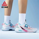 Peak LIGHTNING 9 CAMEL GRAY Кроссовки баскетбольные Серый/Розовый/Голубой - фото 269463