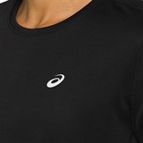 Asics KATAKANA SS TOP (W) Футболка беговая женская Черный/Белый - фото 269739