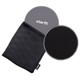 Starfit FS-101 Глайдинг диски для скольжения Серый/Черный - фото 269791