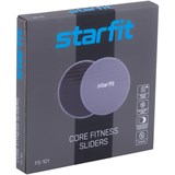 Starfit FS-101 Глайдинг диски для скольжения Серый/Черный - фото 269797