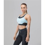 Fifty HIGH TENSION FA-WB-0101 Бра-топ женский Голубой/Черный - фото 269843