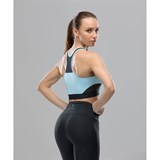 Fifty HIGH TENSION FA-WB-0101 Бра-топ женский Голубой/Черный - фото 269846