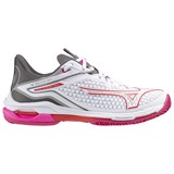 Mizuno WAVE EXCEED TOUR 6 CC (W) Кроссовки теннисные женские Белый/Красный/Серый - фото 269979