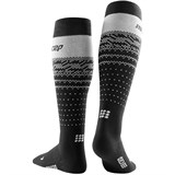 CEP SKI THERMO MERINO TALL COMPRESSION SOCKS Компрессионные гольфы с шерстью мериноса для катания на лыжах Черный/Серый - фото 270009