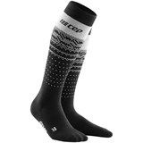 CEP SKI THERMO MERINO TALL COMPRESSION SOCKS Компрессионные гольфы с шерстью мериноса для катания на лыжах Черный/Серый - фото 270010