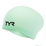 TYR LONG HAIR WRINKLE-FREE SILICONE CAP Шапочка для плавание Мятный/Черный - фото 270034