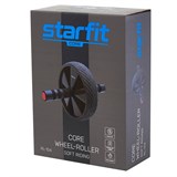 Starfit RL-104 Ролик для пресса с мягким ходом Черный/Красный - фото 270049