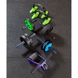 Starfit RL-104 Ролик для пресса с мягким ходом Черный/Красный - фото 270050