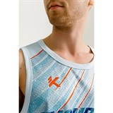 Anta KLAY THOMPSON Майка баскетбольная Голубой/Оранжевый - фото 270324