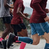 CEP THE RUN COMPRESSION TALL SOCKS 4.0 Компрессионные гольфы Синий/Голубой - фото 270601