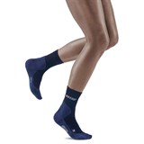 CEP COLD WEATHER MID-CUT SOCKS (W) Компрессионные носки для бега с шерстью мериноса женские Темно-синий - фото 271159