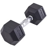Starfit DB-301 10 КГ Гантель обрезиненная Черный - фото 271262