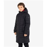 Jögel ESSENTIAL LONG PADDED JACKET Пальто утепленное детское Черный/Белый - фото 271676