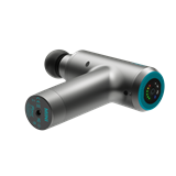 Flow MINI Neon Blue Перкуссионный массажер Серый/Голубой - фото 271793