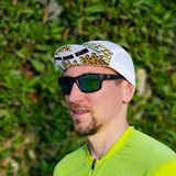 Wondertrail PREMIUM «ТРИАТЛОН» Кепка беговая Белый/Голубой/Желтый - фото 271805