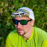 Wondertrail PREMIUM «ТРИАТЛОН» Кепка беговая Белый/Голубой/Желтый - фото 271806