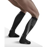 CEP SKI TOURING TALL COMPRESSION SOCKS (W) Компрессионные гольфы с шерстью мериноса для катания на лыжах женские Черный/Белый - фото 271872