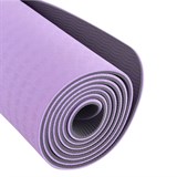 Starfit FM-201 TPE 173X61X0,6 СМ Коврик для йоги и фитнеса Фиолетовый пастель/Серый - фото 271984