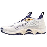 Mizuno WAVE MOMENTUM 3 Кроссовки волейбольные Белый/Темно-синий - фото 272096