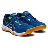 Asics UPCOURT 4 GS Кроссовки волейбольные детские Синий/Белый - фото 272422