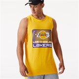 New Era LA LAKERS GRAPHIC TANK TOP Майка баскетбольная Желтый/Фиолетовый/Белый - фото 272675