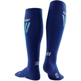 CEP SKI THERMO TALL COMPRESSION SOCKS Компрессионные гольфы для катания на лыжах Темно-синий/Голубой - фото 272709