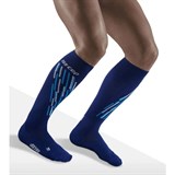 CEP SKI THERMO TALL COMPRESSION SOCKS Компрессионные гольфы для катания на лыжах Темно-синий/Голубой - фото 272711