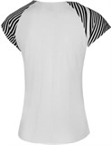Mizuno PRINTED TEE (W) Футболка теннисная женская Белый/Черный - фото 272870