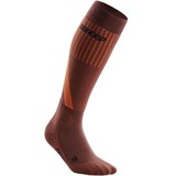 CEP COLD WEATHER TALL COMPRESSION SOCKS Компрессионные гольфы с шерстью мериноса для бега Темно-оранжевый - фото 272932