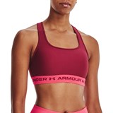 Under Armour MID CROSSBACK BRA (W) Бра-топ женский Розовый - фото 272948