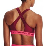 Under Armour MID CROSSBACK BRA (W) Бра-топ женский Розовый - фото 272949