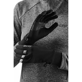 CEP WINTER RUN GLOVES Перчатки беговые Черный/Серый - фото 273084