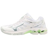 Mizuno WAVE VOLTAGE (W) Кроссовки волейбольные женские Белый/Зеленый - фото 273259